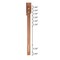 Baxton Studio Risha Mid-Century Modern Ash Walnut Finished Wood and Rattan Queen Size Headboard 237-12648-ZORO - alternate 9